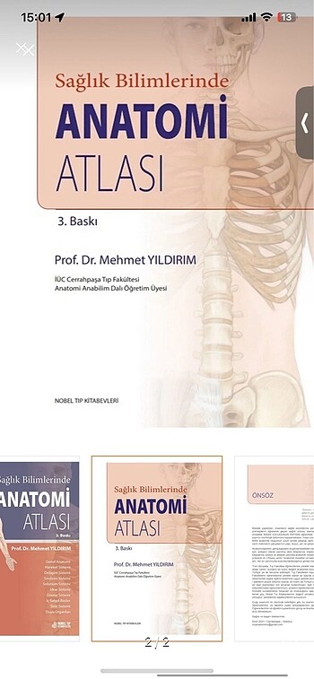  Nobel tıp kitapevi anatomi atlası