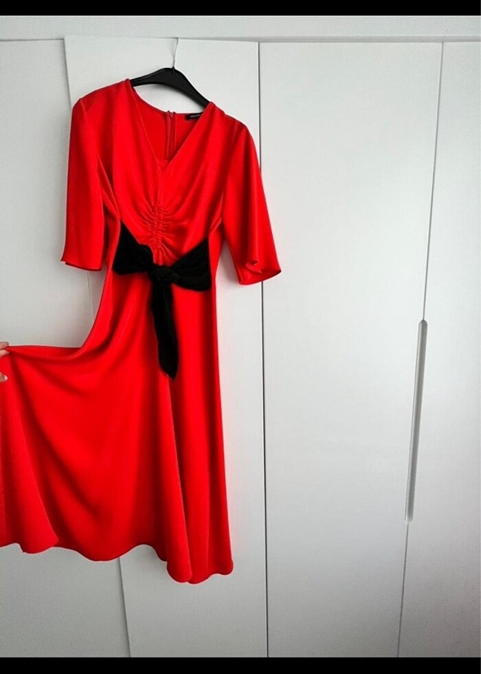 Midi Boy Elbise - Görsel 3