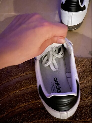 45 Beden beyaz Renk Adidas samba erkek beyaz 45 1/3