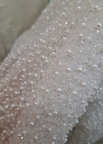 İnci Detaylı Straplez A Kesim Gelinlik - Görsel 5