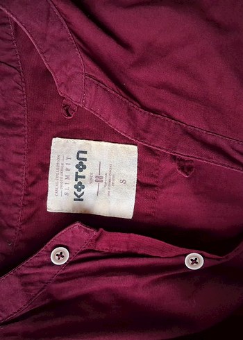 Bordo V Yakalı Uzun Kollu Kadın Gömlek - Görsel 2