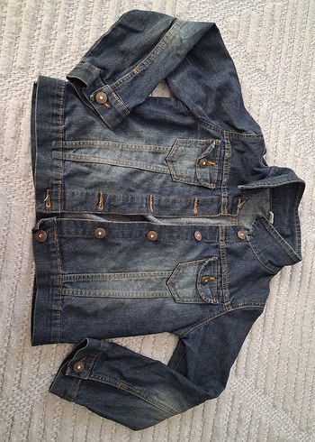 Kız Çocuk Jean Ceket Düğmeli - Görsel 2