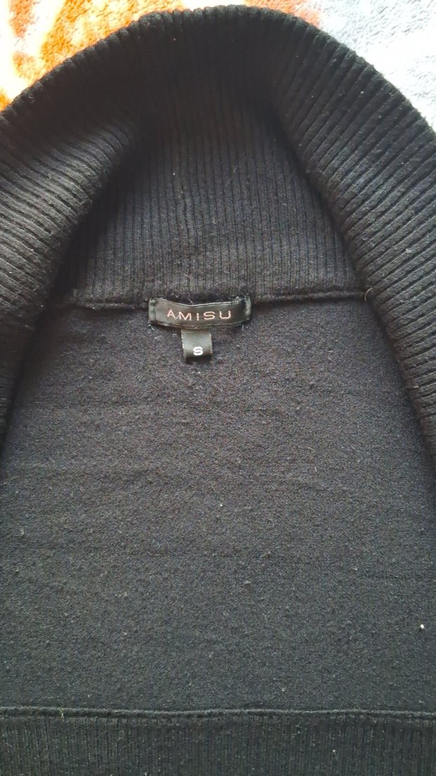 siyah kadın crop hırka - Görsel 2