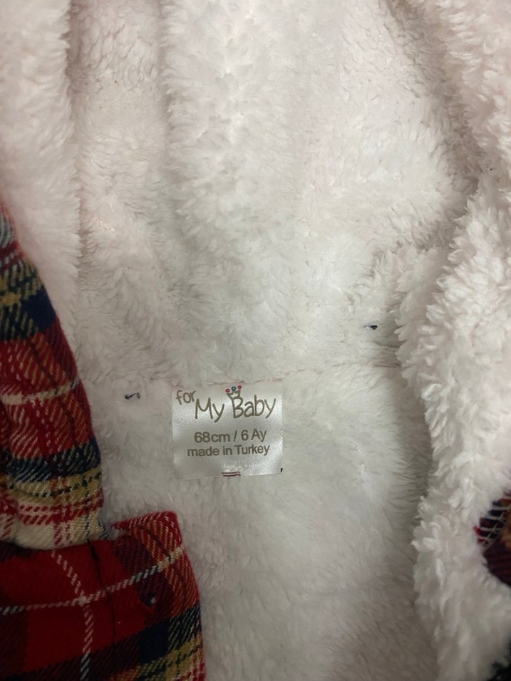 Renkli Baskılı Erkek Bebek kışlık Tulum - Görsel 3