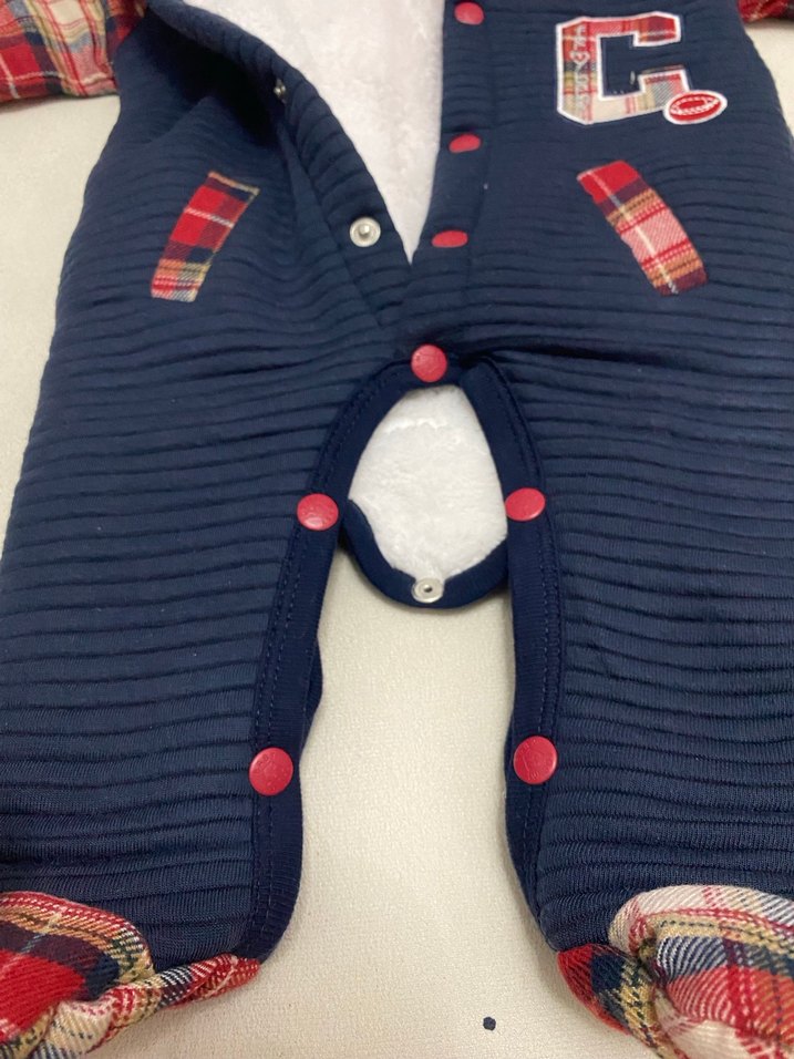 Renkli Baskılı Erkek Bebek kışlık Tulum - Görsel 5