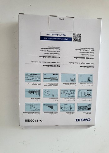 Casio fx7400 GIII Mavi Hesap Makinesi - Görsel 2