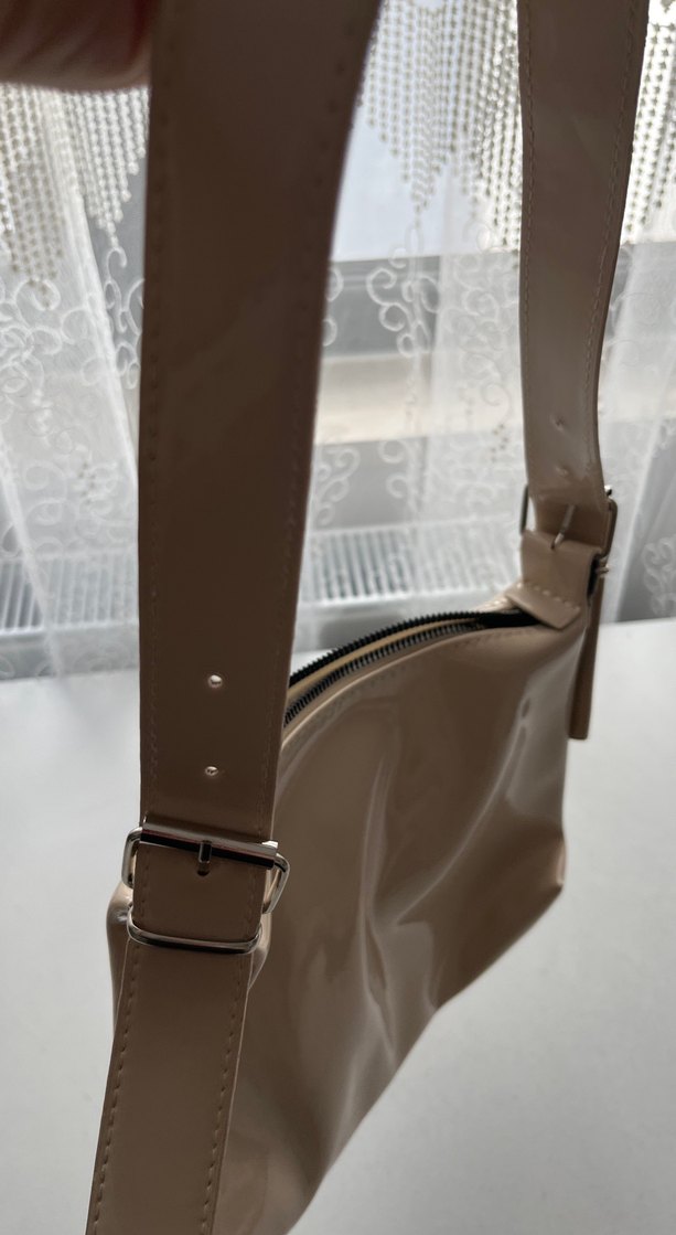 Bej Deri Minimalist Kadın Çanta - Görsel 2