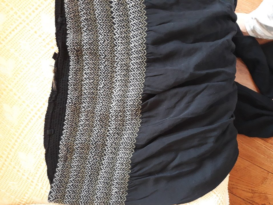 Kadın siyah Nakışlı Straplez Uzun Tulum - Görsel 4