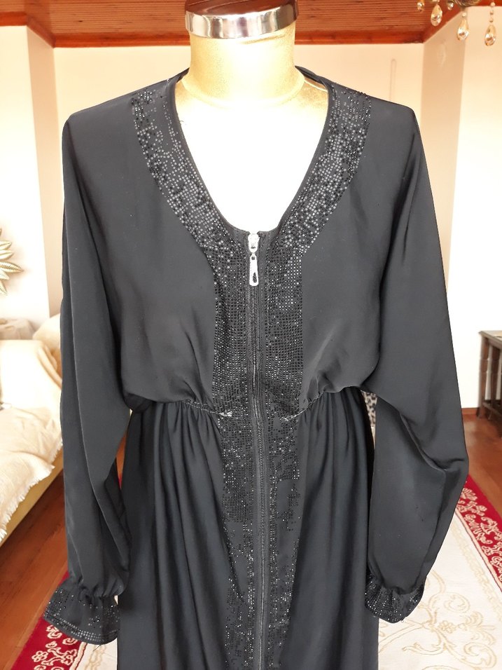 Siyah Nakışlı Uzun Kollu Kap 38 40 42 bedene uygun - Görsel 2