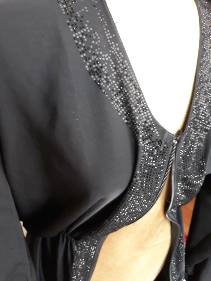 Siyah Nakışlı Uzun Kollu Kap 38 40 42 bedene uygun - Görsel 3