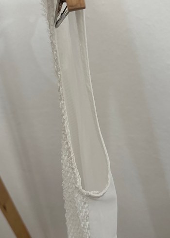 405- Beyaz Örgü Pareo - Görsel 4