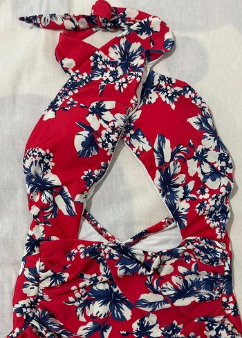 Kırmızı Desenli Mayo - Görsel 3