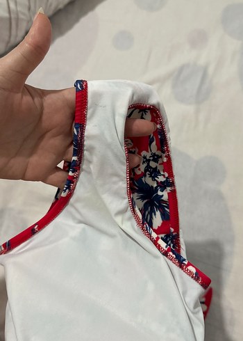 Kırmızı Desenli Mayo - Görsel 6