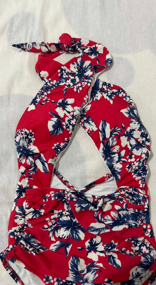 Kırmızı Desenli Mayo - Görsel 3