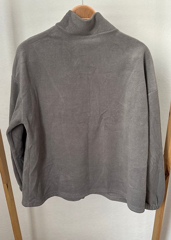 424- Fermuarlı Kadın Sweatshirt - Görsel 5