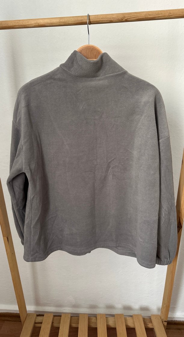 424- Fermuarlı Kadın Sweatshirt - Görsel 5