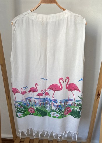 458- Beyaz Pareo - Görsel 6