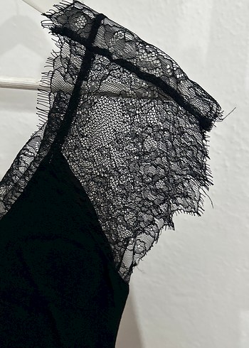 468- Siyah Short Tulum - Görsel 2