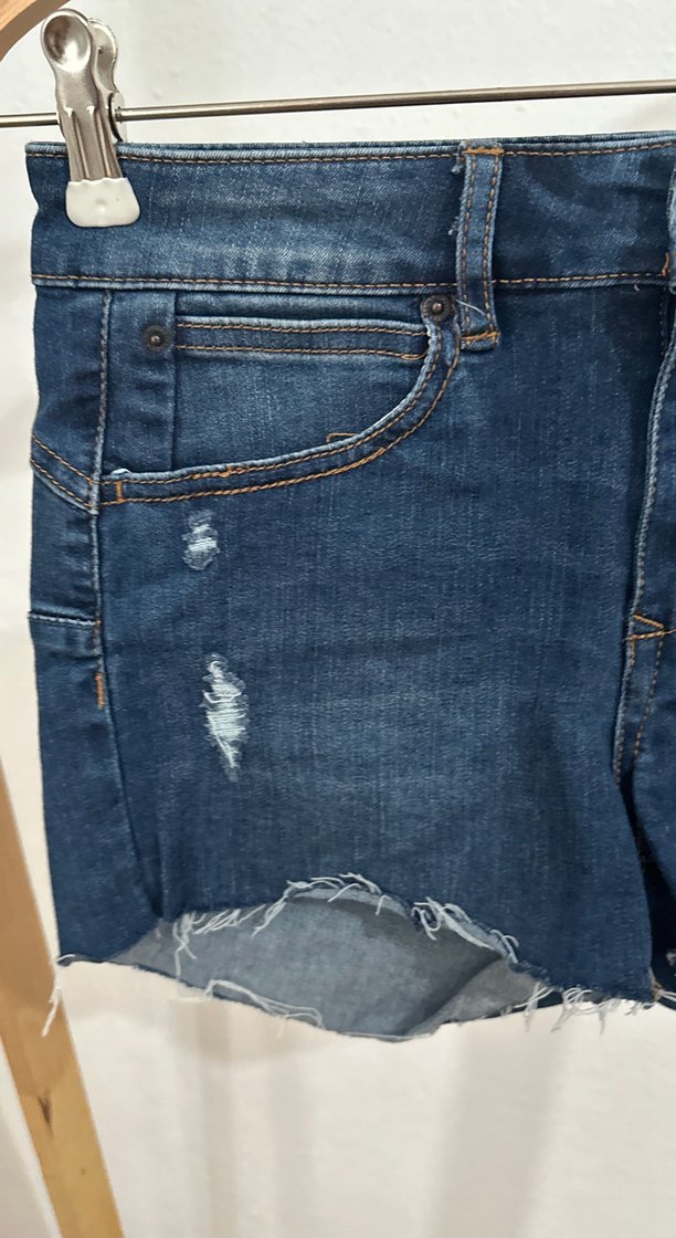 304-Mini Kot Şort - Görsel 2