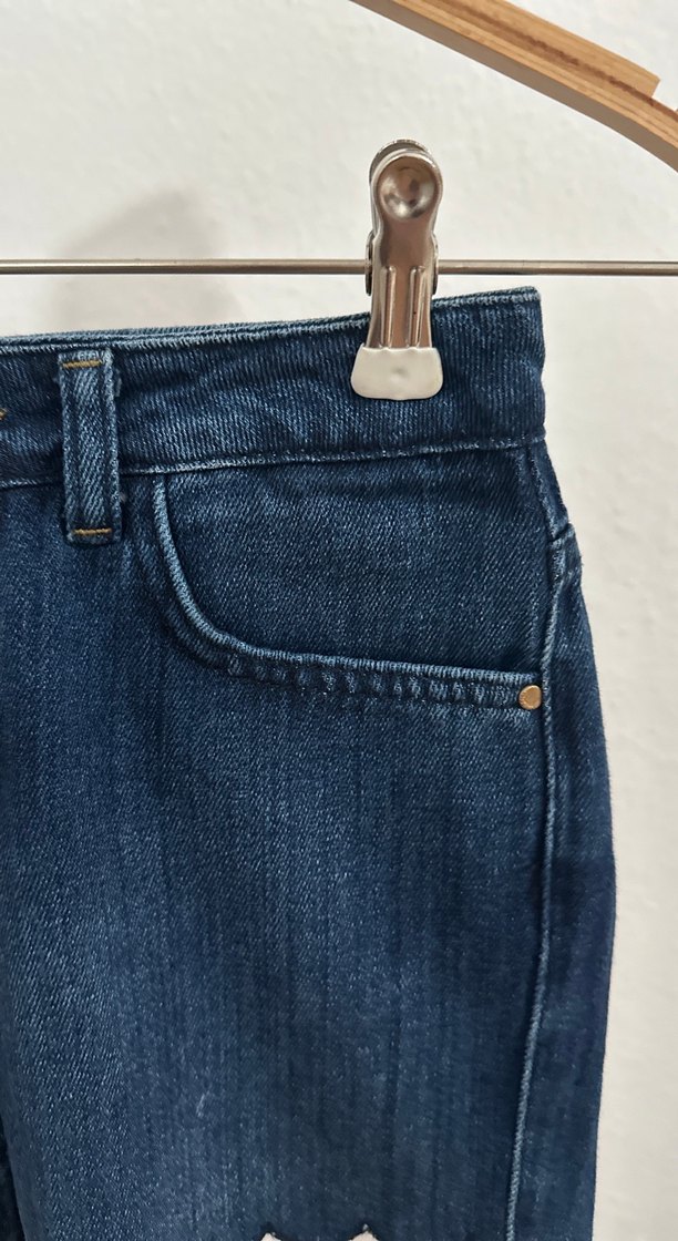 301- MİNİ KOT SHORT - Görsel 3