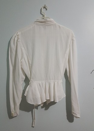 s Beden Vintage tarz beyaz gömlek 