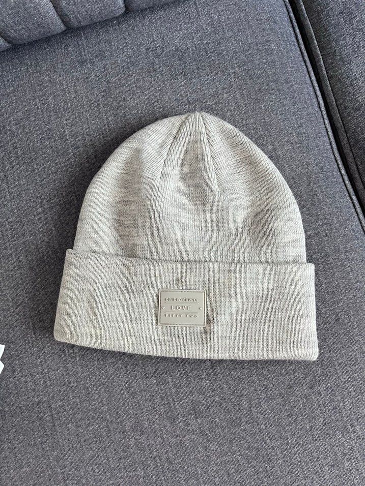 Gri Kadın Örgü Yün Bere - Görsel 2