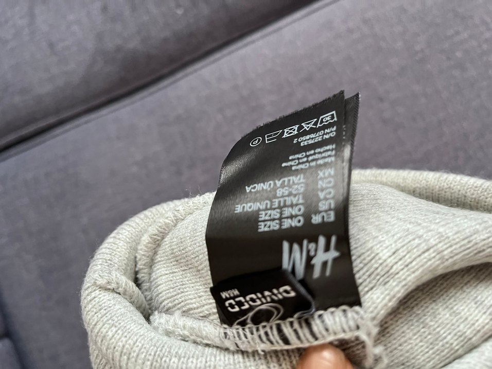 Gri Kadın Örgü Yün Bere - Görsel 3