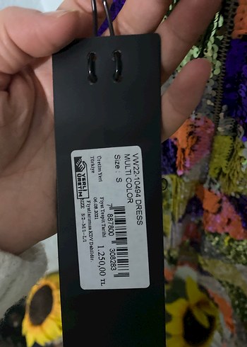 Kadın Çok Renkli Mini Payetli Elbise - Görsel 9