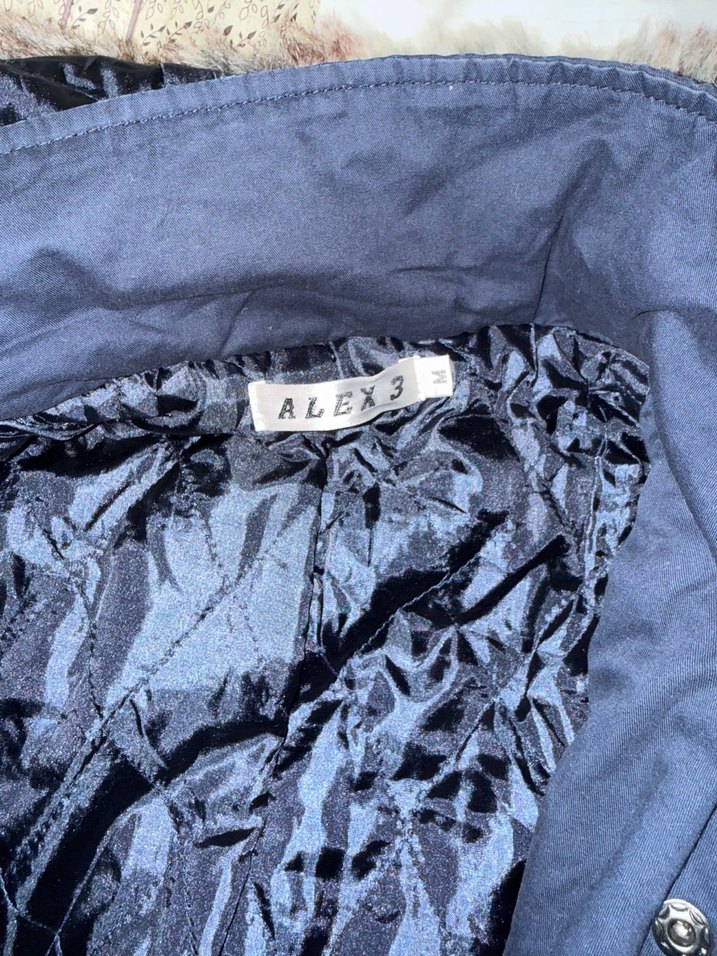 Kadın Lacivert Kürklü  Mont - Görsel 4