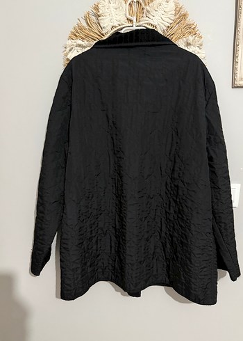 Siyah Kadın Ceket mont trençkot - Görsel 2