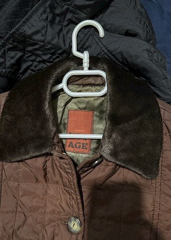 Düğmeli Kahverengi ceket mont trençkot - Görsel 3