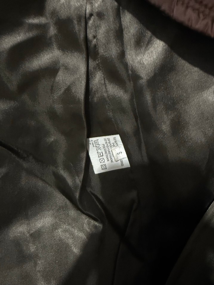 Düğmeli Kahverengi ceket mont trençkot - Görsel 4