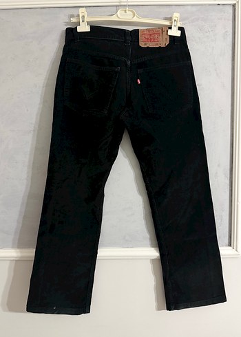 Düğmeli Siyah Denim Erkek Pantolon - Görsel 3