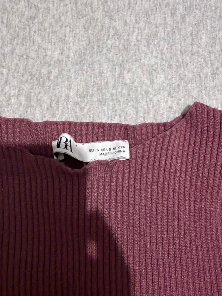 Bordo İnce Örgü Kadın Kazak - Görsel 4