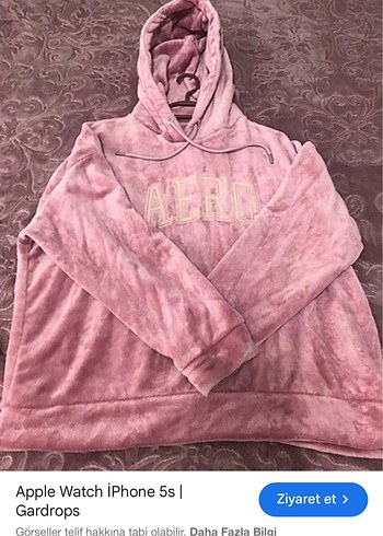 Pembe Kapüşonlu Kadın Sweatshirt - Görsel 5