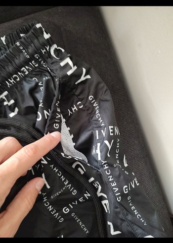 Givenchy Gri Baskılı Mini Erkek Şort - Görsel 4