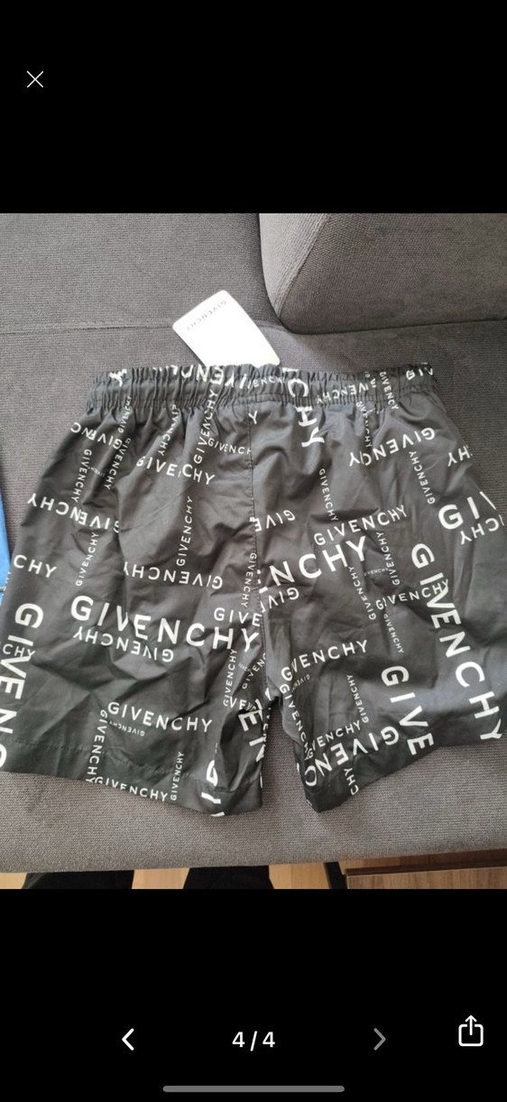 Givenchy Gri Baskılı Mini Erkek Şort - Görsel 2