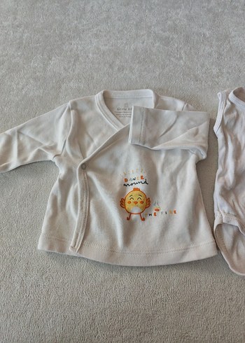 Uzun Kollu Beyaz Bebek Body - Görsel 2