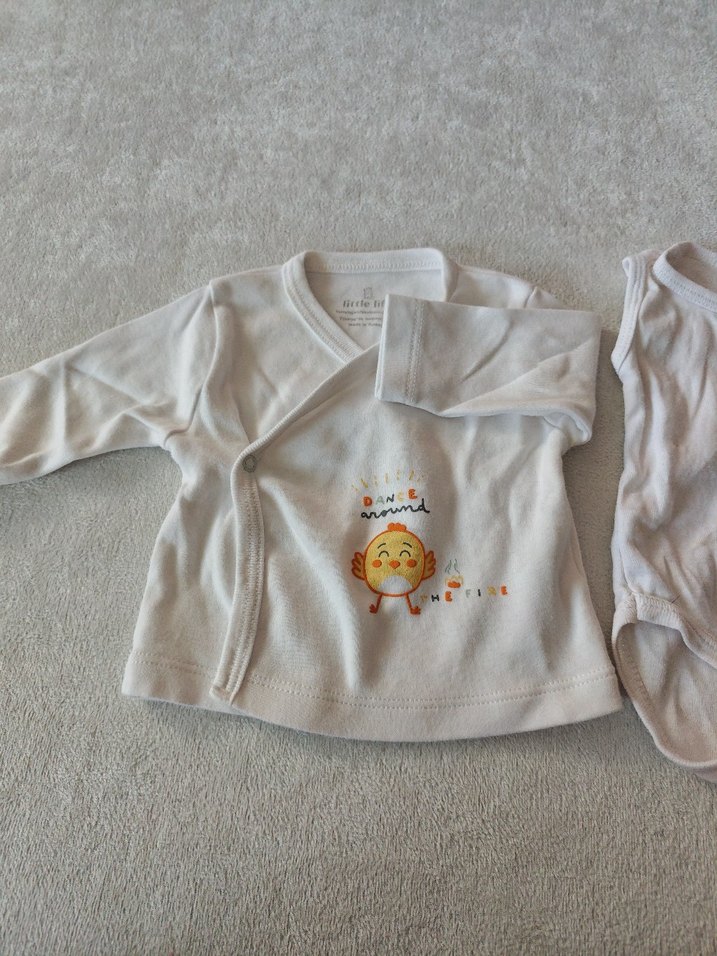 Uzun Kollu Beyaz Bebek Body - Görsel 2