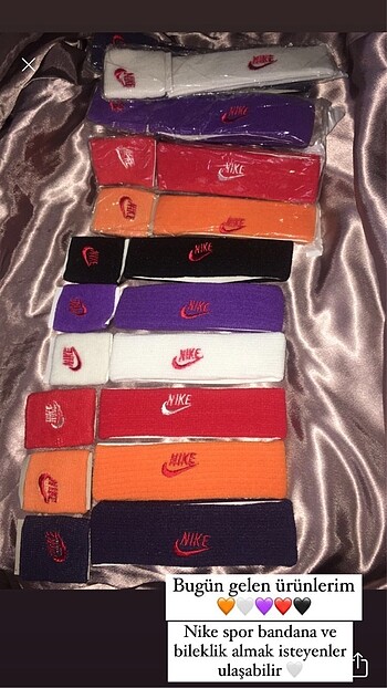 Nike bileklik ve bandana
