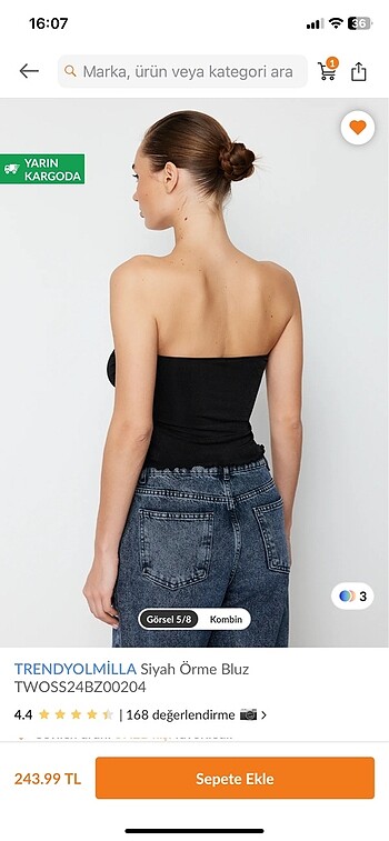 xs Beden siyah Renk Crop üst