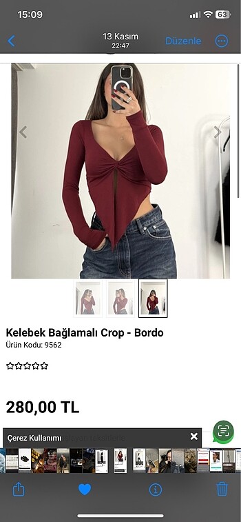 Diğer Dekolteli bluz crop