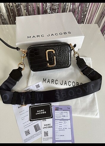 Marc jacobs çanta ambalajında etiketli sıfır 