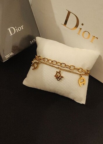 Dior Dior bileklik ambalajında etiketli sıfır 