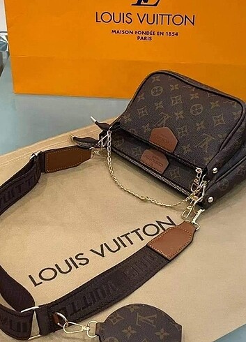 Louis Vuitton çanta ambalajında etiketli sıfır 