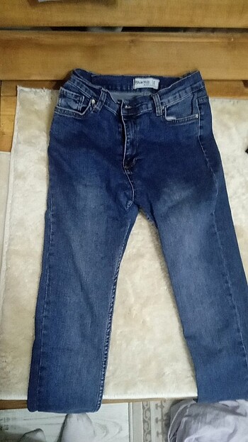 38 Beden Mavi dar paça kadın jeans