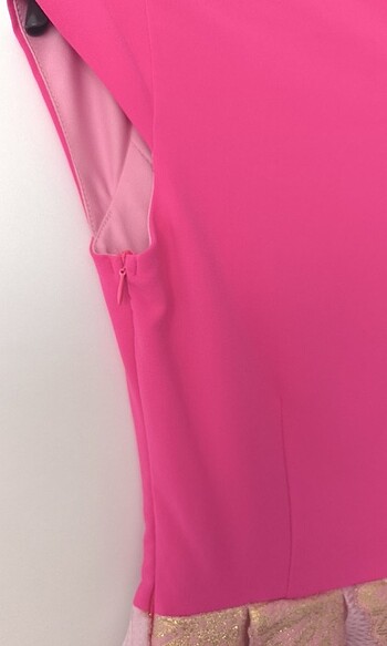 Fuşya elbise - Görsel 7