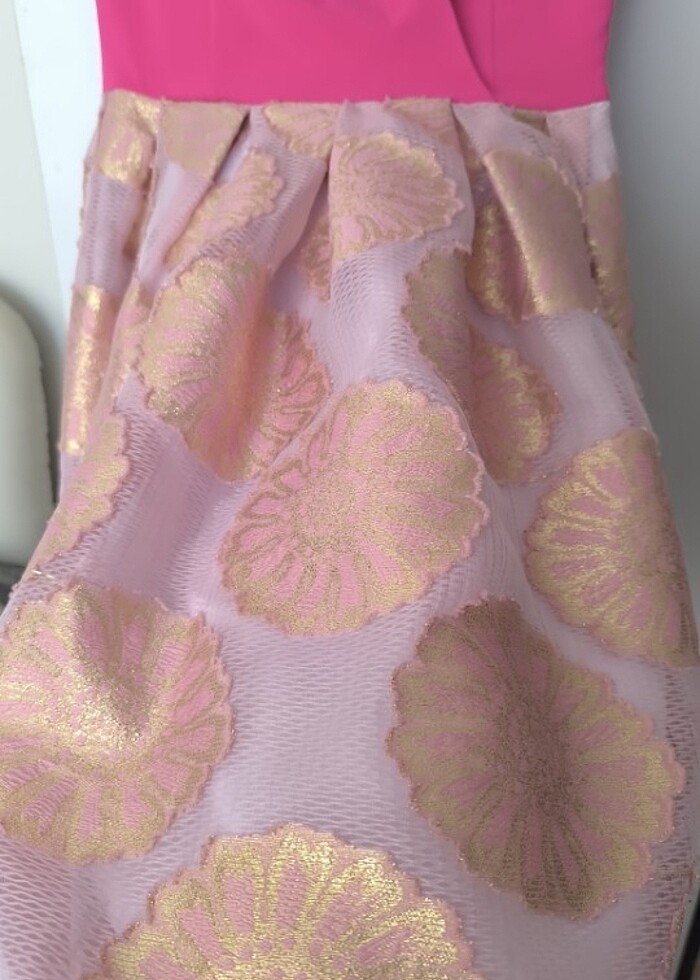 Fuşya elbise - Görsel 4