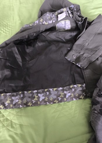 5 Yaş Beden Kız Çocuk Gri Kamuflaj Kot Pantolon
