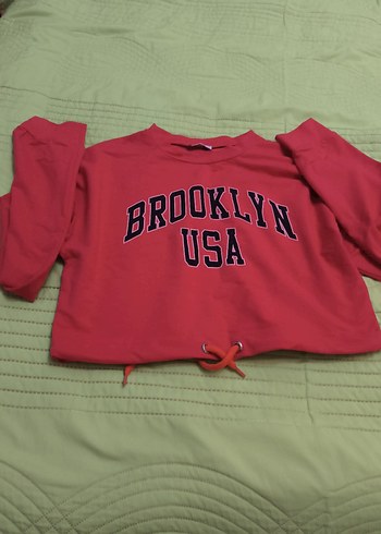 Mavi Batik Desenli Kadın Sweatshirt - Görsel 5